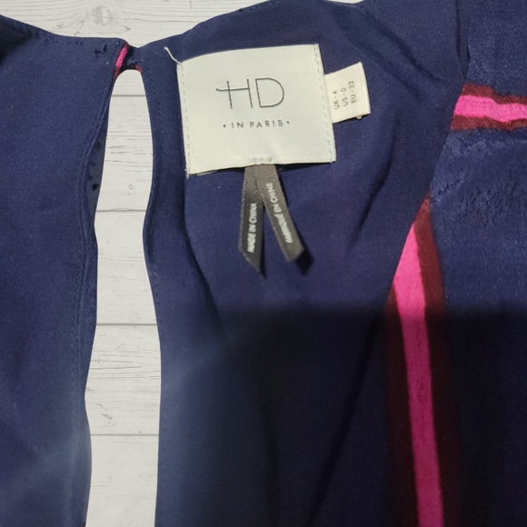 Anthropologie HD in Paris Striped Pane Midi Dress - Picture 3 of 8